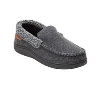 Dearfoams Men’s Brendan Indoor/Outdoor Breathable Memory Foam Clog House Shoe with Wide Widths Slipper, Grey, X-Large