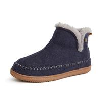 Dearfoams Men's Alpine Brixen Boot Slipper, Navy Heather, XL