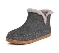 Dearfoams Men's Alpine Herren Brixen Boot Mule, Dark Heather Grey, 6/7 UK