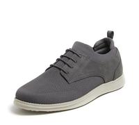 Dearfoams Men's Nash Slip On Oxford Lightweight, Breathable with Arch Support Dress Shoe, Pavement, 8