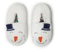 Dearfoams Unisex-Adult Matching Family Holiday Christmas Reindeer & Turkey Scuff Slipper, Adult Snowman, 5-6 Women/3-4 Men