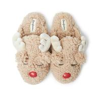 Dearfoams Unisex Matching Family Holiday Christmas Turkey Scuff Slipper, Women's Reindeer, Medium UK