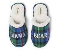 Dearfoams Womens 26040-00614 Mama Bear Plaid Clog Red Size:, Green Plaid, Medium