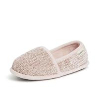 Dearfoams Women's Chenille A-Line Slipper, Dusty Pink, Medium UK