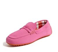 Dearfoams Women's Hazel-Lighweight Driving Loafer Machine Washable Comfortable Shoe, Azalea Pink, 4 UK