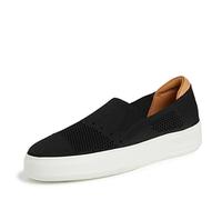 Dearfoams Women's Lightweight Comfort Walking Sophie Slip-on Sneaker, Black, 6.5 UK