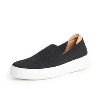 Dearfoams Women's Lightweight Comfort Walking Sophie Slip-on Sneaker, Black/Black, 8 UK