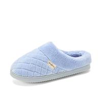 Dearfoams womens Memory Foam House Slippers - Libby Terry Clog With Wide Widths, Eventide, 7-8 Wide