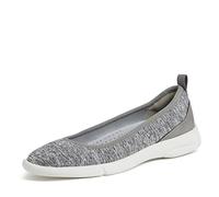 Dearfoams Women's Original Comfort Lightweight Slip-on Mia Ballet Flat, Grey Heather, 6.5 UK