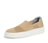 Dearfoams Women's Original Comfort Sophie Slip-on Sneaker, Latte, 9.5