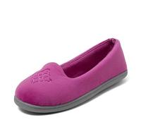 Dearfoams Women's Rebecca Chenille Closed Back Slipper, Mystic Purple, 7-8