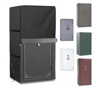 DearHoHo Gun Safe Cover,Heavy Duty 600D Waterproof Dustproof with Plush Lining,Protector to Protect Gun Safes from Dust and Keep them Concealed from Sight 52"L x 29"W x 72"H,Black