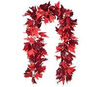 DearHouse 2 Pack Fall Garland Maple Leaf, 5.9Ft/Piece Hanging Vine Garland Artificial Autumn Foliage Garland Thanksgiving Decor for Home Wedding Fireplace Party Christmas