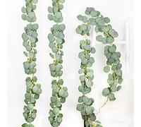 DearHouse 3PCS Eucalyptus Garlands Artificial Greenery Garland Faux Silk Eucalyptus Vines Wedding Backdrop Wall Decor Flower Arrangement