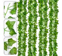 DearHouse Pack of 24 Artificial Ivy Vine Greenery Garlands Fake Plants Hanging Garland Fake Vine Leaves Home Kitchen Garden Office Wedding Wall Decorrden Office Wedding Wall Decor