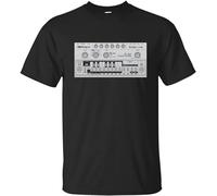 DearIrean Roland, Retro, Bass Line, Tb-303, Trance, Club, Music, T-Shirt S Black