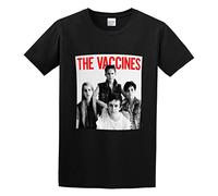 DearIrean The Vaccines Come of Age Unisex 100% Cotton Short-Sleeve T-Shirts Black M