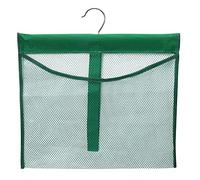 Dearjana Portable Mesh Pocket with Rotatable Hanger, Quick Dry Serial Type Bath Storage Organizers for Travel, Camper, RV, Gym, Cruise, Cabin, College Dorm Shower(Green)