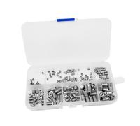DEARMAMY 1 Box Stainless Steel Socket Grub Screw Assorted Headless Hex Screws for Engineering Repair Furniture Electronics and Portable