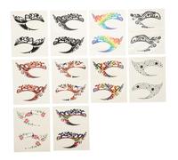 DEARMAMY 10 Pairs Temporary Eye Shadow Stickers Self-adhesive Eyeliner Decals for Cosplay Festivals Parties Daily Makeup Enhancing Eye Shape and Charm