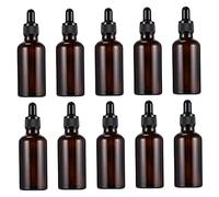 DEARMAMY 10 Pcs Reusable Dropper Bottles for Essential Oils Medicine Storage Containers Durable and Practical for Travel Lotion Dispensing and Aromatherapy