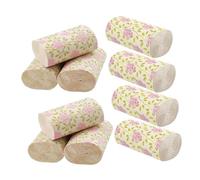 DEARMAMY 10 Rolls Rose Printed Bamboo Toilet Paper Soft Decorative Paper Towels for Bathroom Office Use Tissue Bulk Fun Practical Toilet Tissue