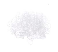 DEARMAMY 1000Pcs White Elastic Rubber Bands for Hair Durable Stretchy Hair Ties for Adults Suitable for Ponytails Braids and Various Hairstyles for All Hair