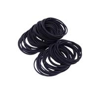 DEARMAMY 100G Black Elastic Rubber Bands High Elasticity Hair Ties for Ponytails for Adults Durable Stretchy No Damage Hold for All Hair Types