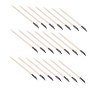 DEARMAMY 100pcs Double-ended Wood Nail Sticks for Manicure and Nail Art Sanding Sticks for Cuticle Cleaning Polishing and Dead Skin Removal Portable Woodworking and Plastic