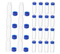DEARMAMY 100pcs Glass Vials Tiny Glass Jars Sampling Vials Without Scale for Homebrewing Craft Projects Includes for Secure Storage
