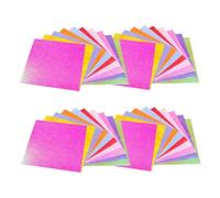 DEARMAMY 100pcs Handmade Glitter Origami Paper Pearlescent Folding Paper for DIY Crafts Art Projects and Tear-Resistant Crafting