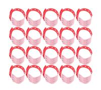 DEARMAMY 100pcs Medical Id Wristbands for Hospitals Plastic Adjustable Patient Identification Bands Hospital Patient Wrist Bands for Adults