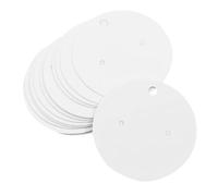 DEARMAMY 100Pcs Round Paper Earring Display Cards Jewelry Holder Packaging Cards with Pre-Cut for Earrings Ear Studs Necklaces Craft Display