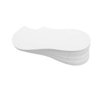 DEARMAMY 100pcs Sock Display Cards: 22.5x9.2cm White Cardboard Inserts for Short Socks - Retail Store Organizing Jigs with Pre-Cut Slots - Bulk Packaging Tools