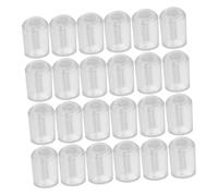 DEARMAMY 100pcs Transparent Blue PVC Hanger End Protection Caps Anti-Scratch Protective Covers for Sharp Wire Hooks Quick Install Pack for Home School Office Safety