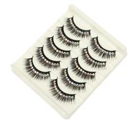 DEARMAMY 10pairs Shiny False Eyelashes Dramatic Makeup Lashes for Women for Parties Cosplay Daily Wear Easy to Use Creates Eye-catching Looks