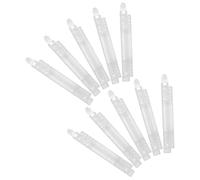 DEARMAMY 10pcs 15mm Inner Diameter Plastic Binding Rings for A5 Loose-Leaf Notebooks - 8-Hole Openable Spiral Binder Coils for Office and School Book Binding