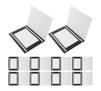 DEARMAMY 10pcs 4×6 Inch Foldable Film Reel Picture Frames, Cardboard Keepsake Photo Holders for Wall and Tabletop Display, Vintage Style Movie Strip Photo Frame for Photography and Home