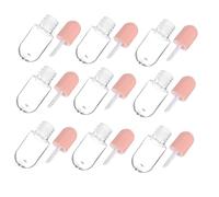 DEARMAMY 10PCS 5ml Pink Empty Lip Gloss Tubes DIY Lip Balm Bottles Refillable Oil Sub Containers for Cosmetic Packaging