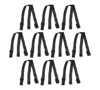 DEARMAMY 10pcs Adjustable Replacement Headlamp Headband Elastic Strap for Flashlight Torch Black Stretchable Bands for Outdoor Camping Mechanics Trail Running Illumination