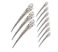 DEARMAMY 10pcs Alligator Hair Clips: Elegant Hollow Metal Hair Accessories For Styling - Decorative Styling Barrettes For Weddings And Parties