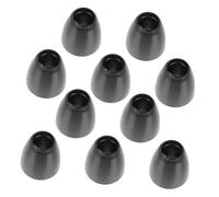 DEARMAMY 10pcs Black Silicone Earbud Tips Replacement Kit for Stethoscope Soft High-Fidelity for Medical Auscultation Lightweight and Portable Accessories for Professionals