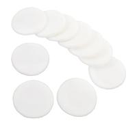 DEARMAMY 10Pcs Cotton Makeup Powder with Ribbon Soft Comfortable Applicators for Womens Loose and Pressed Powder Face Cosmetic Application