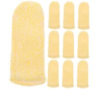 DEARMAMY 10pcs Cut Finger Cots Cut Resistant Finger Protectors for Kitchen Wood and Food Preparation Providing Safe Coverage for Thumb