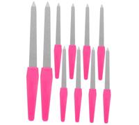 DEARMAMY 10pcs Double Sided Metal Nail Files for Acrylic Nails Durable for Buffing and Polishing Portable Design for Professional and Home Use
