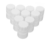 DEARMAMY 10pcs Empty Pill Bottles Screw Caps Portable Medicine Holder Storage Case for Tablets Pill Dispenser Leakproof for Pharmacy Lab Vet Office