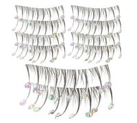 DEARMAMY 10pcs False Eyelash Small Rhinestones Artificial Lashes Lash Bulk for Makeup