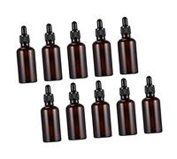 DEARMAMY 10pcs Glass Dropper Bottles Reusable Travel Essential Oil Bottles Medicine Storage Perfume for Toiletry