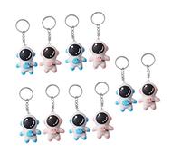 DEARMAMY 10pcs Key Chain Luggage Tag Lanyards for Keys Cruise Accessories Astronaut Space Keychains Holder Astronaut Keychains Carabiner Key Organizer Ring Party Decorations Iron