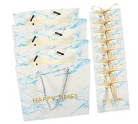 DEARMAMY 10Pcs Marble Pattern present Holding Bags with Golden Bows Elegant Bags for Weddings Parties and Special Occasions for Sweet Treats and Favors